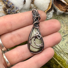 Gold Sheen Obsidian with Copper Moon