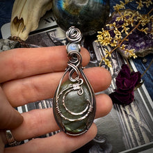 Labradorite and Moonstone w/ Copper moon