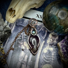 Amethyst and Labradorite in Copper