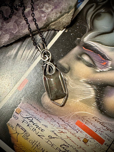 Chicken Bloodstone in Sterling Silver