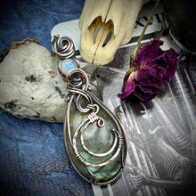 Labradorite and Moonstone w/ Copper moon