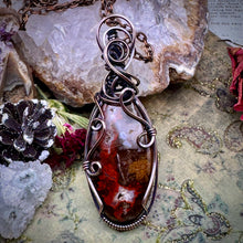 Red Seam Agate in Copper