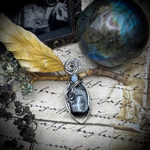 Hypersthene and Moonstone in Sterling Silver