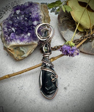 Raw Tourmaline and Smoky Quartz in Copper