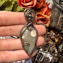Green Chalcedony in Copper