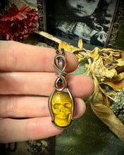 Tigers Eye Skull in Copper