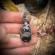 Hypersthene and Moonstone in Sterling Silver