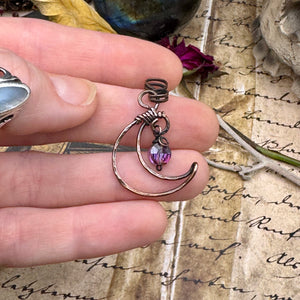 Baby moon with crystal drop