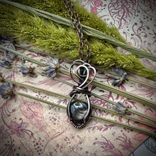 Hypersthene Heart in copper