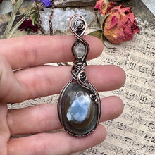 Owyhee Opal and Herkimer diamond in copper