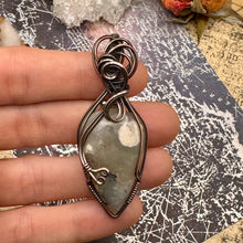 Green Chalcedony in Copper