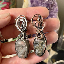 Labradorite Skull In Silver