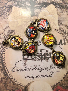 Retro horror poster bracelet